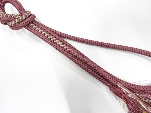 未使用品　正絹　手組帯締め